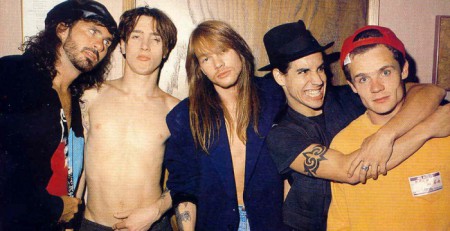 Axl Rose com os Red Hot Chili Peppers